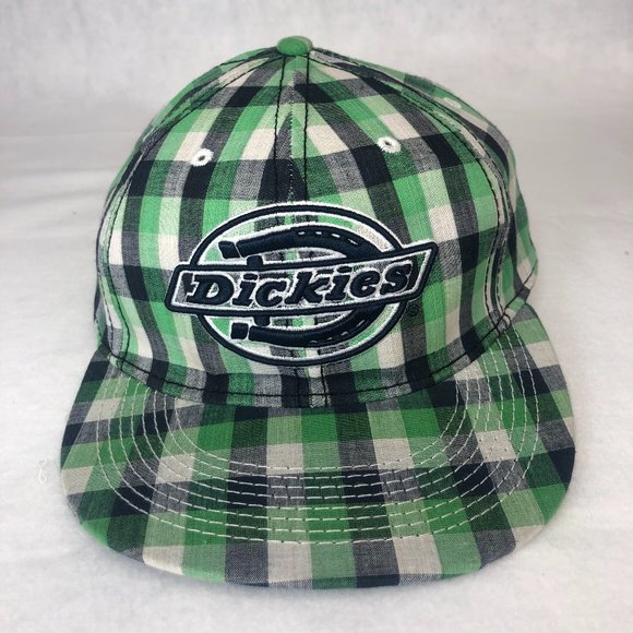 Dickies Embroidered Flat Brim Hat Fitted Cap Kid's Size - Picture 1 of 8